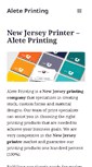 Mobile Screenshot of aleteprinting.net